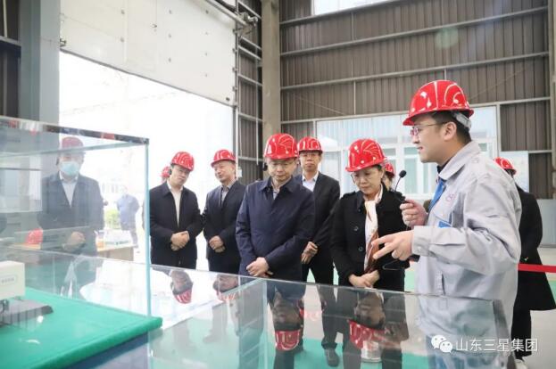 濱州市政協(xié)副主席、市工商聯(lián)主席侯學峰一行來山東三星集團調(diào)研