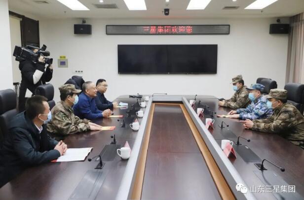 鄒平市委常委、人武部部長胡燕龍來山東三星集團(tuán)調(diào)研企業(yè)民兵編組工作